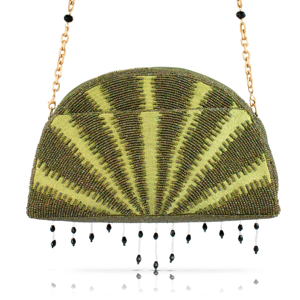 Hola, bolso cruzado con diseño de rodaja de sandía de cuentas