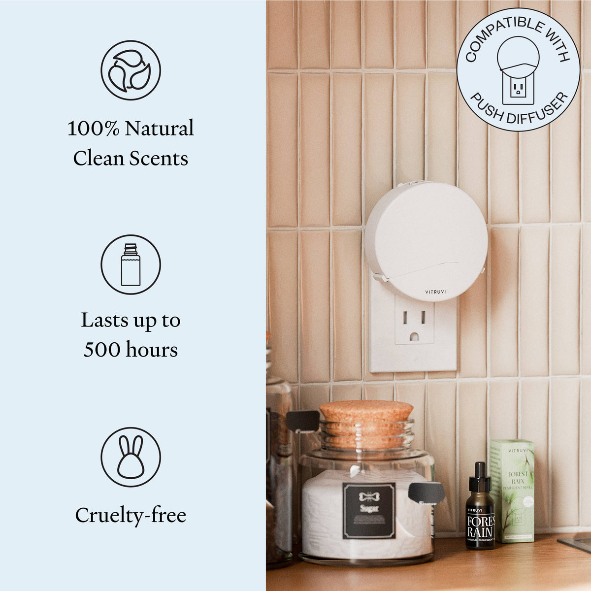 Zest for Life Push Wall Diffuser Refill