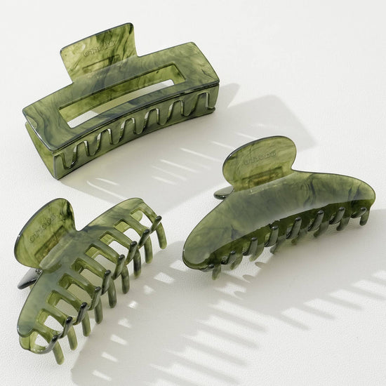 Jade Green Large - Assorted Claw Clips: Assorted