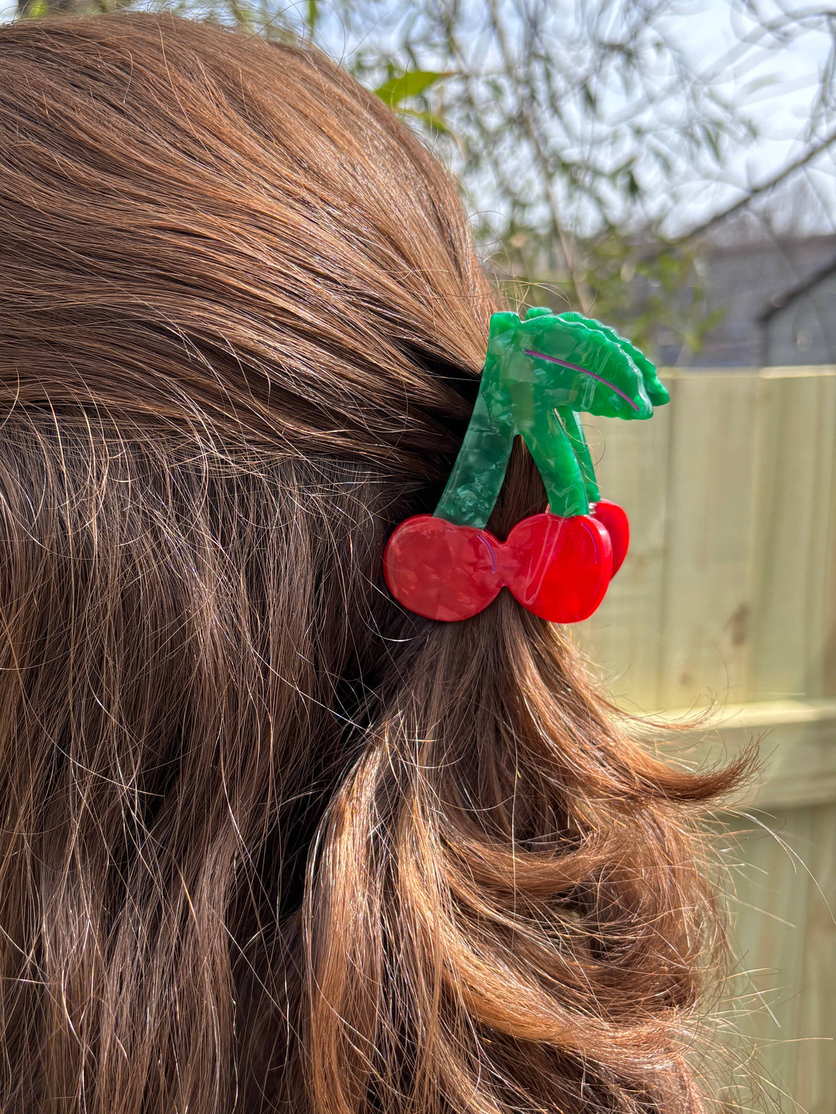 Cherry Claw Clip // Cellulose Acetate 