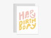 Birthday Big Letters Card