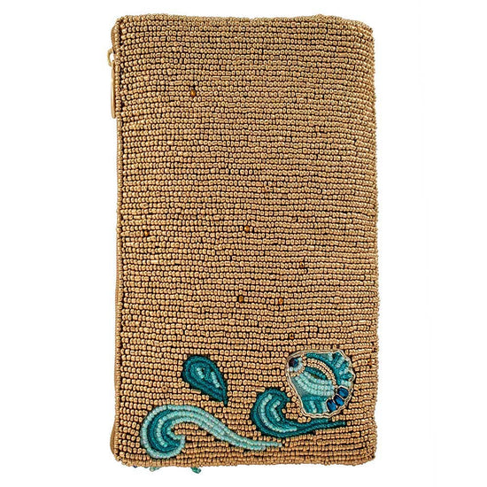 Sail Away Beaded Sail Boat Ocean Themed Crossbody Phone Bag