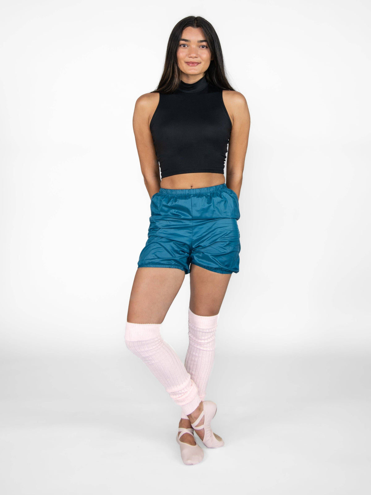 Short Stirrup Leg Warmers: BURGUNDY / 1SIZ