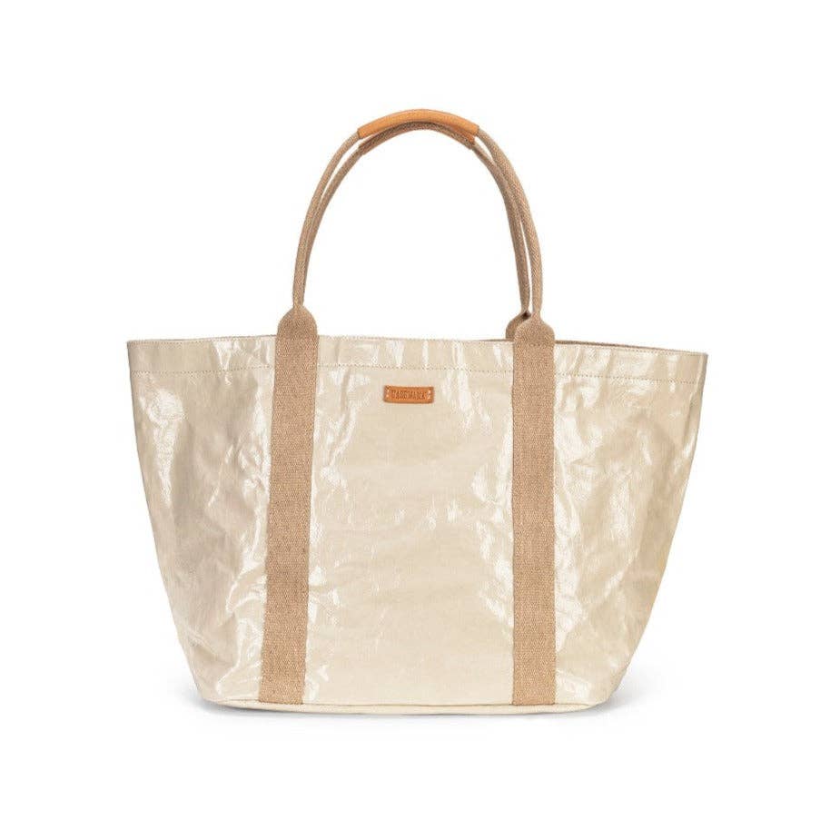 SAC CABAS GIULIA GLOSSY : Cachemire brillant / Grand