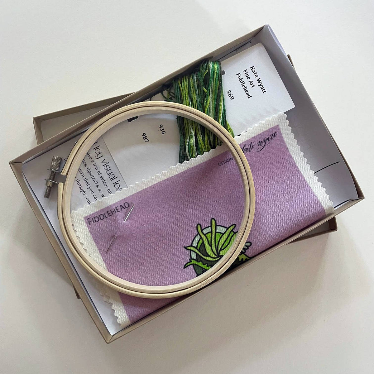 DIY Embroidery Kit - Fiddlehead (5")