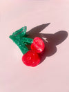 Cherry Claw Clip // Cellulose Acetate 