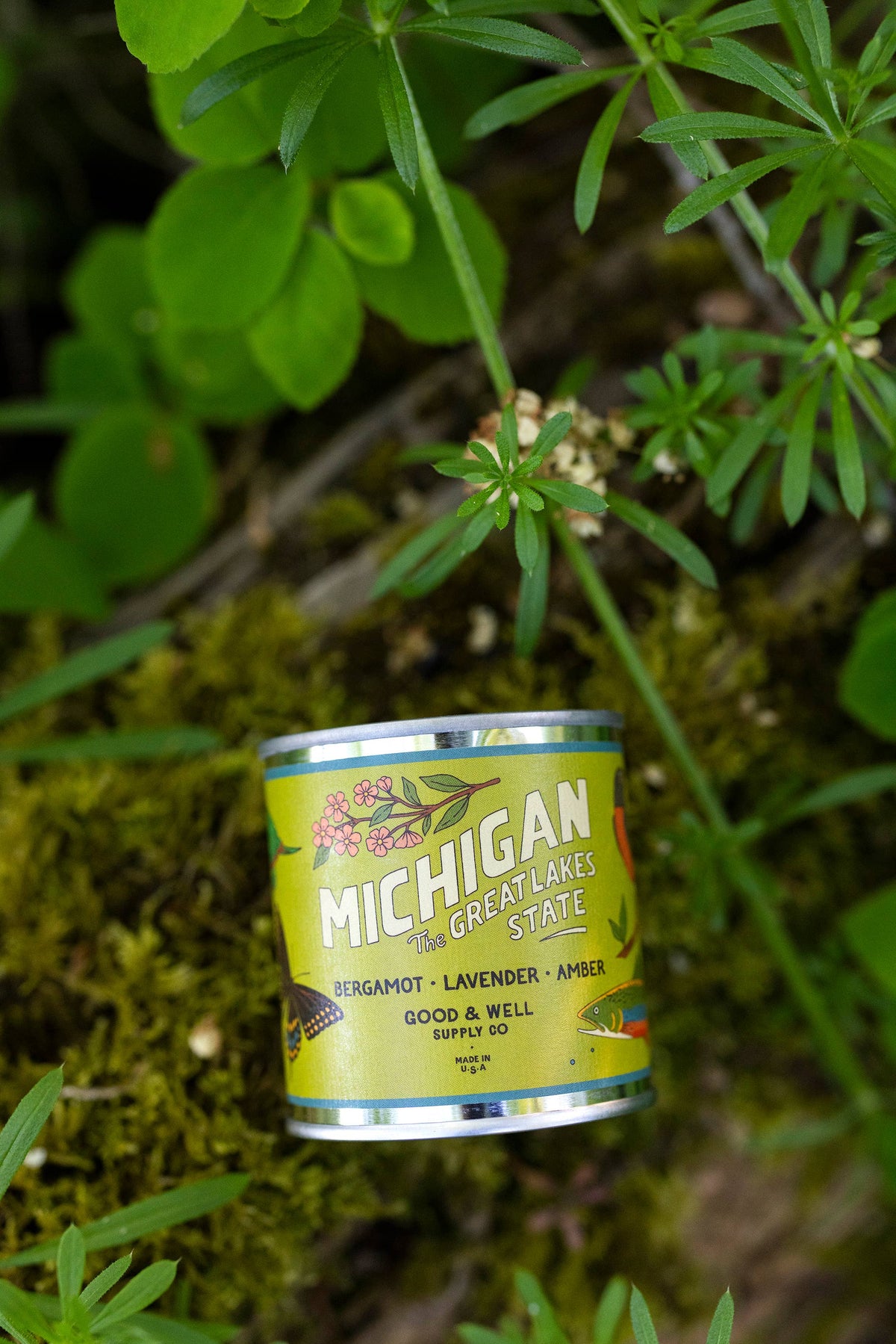 Michigan State Soy Candle : 1/2 Pint / Cotton Wick