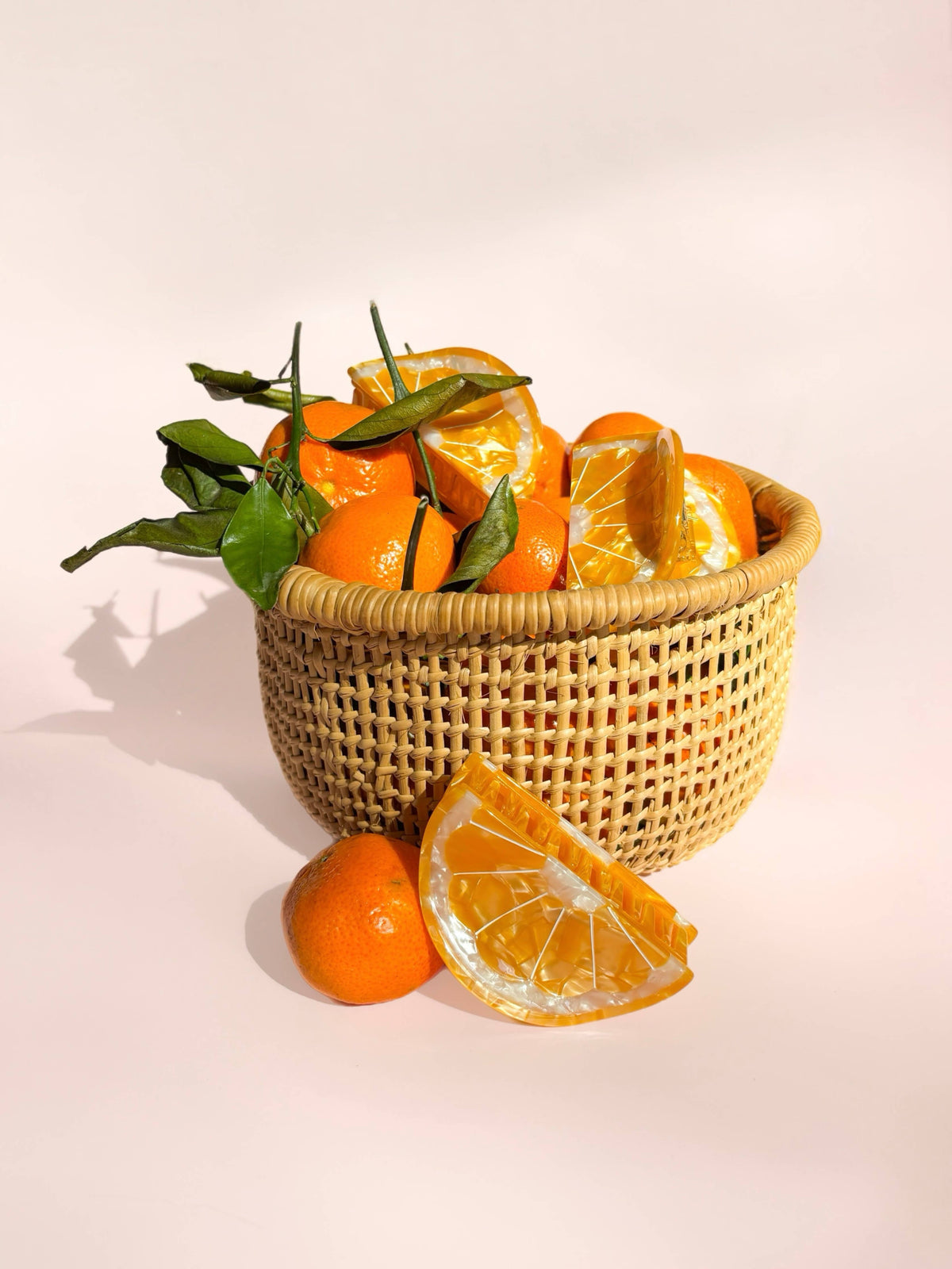 Orange Slice Claw Clip // Cellulose Acetate 