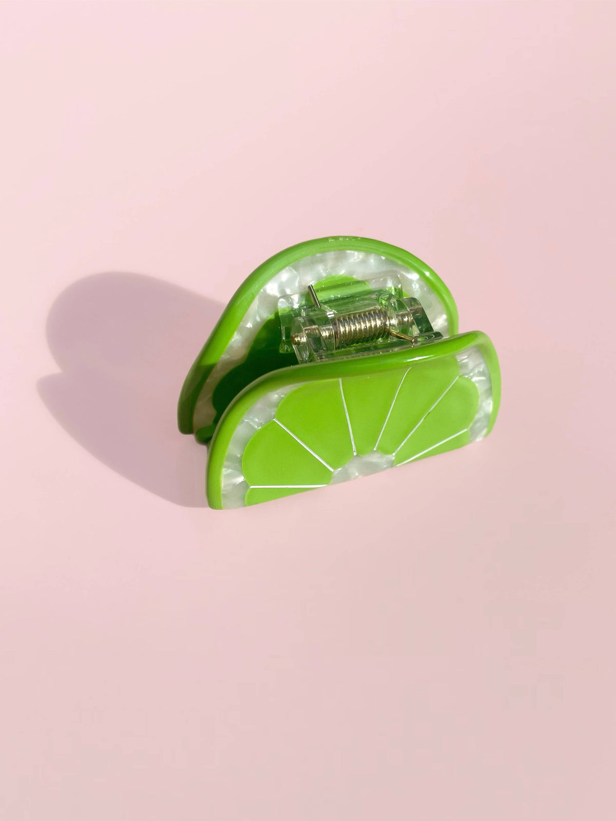 Lime Claw Clip // Cellulose Acetate 