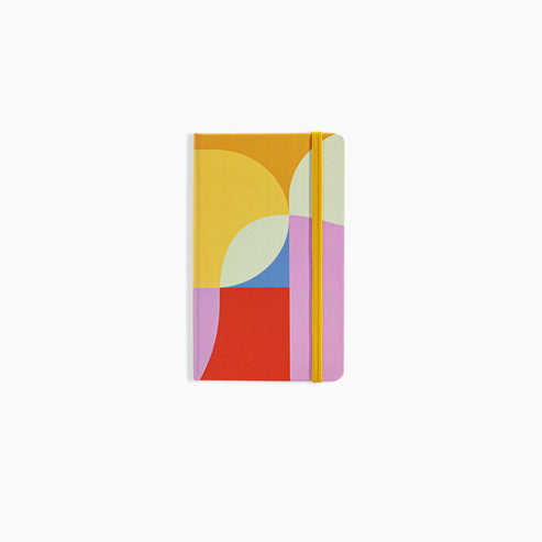 Carnet à couverture rigide motif géométrique