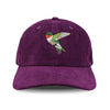 Ruby-throated Hummingbird Corduroy Hat: Mulberry