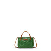 GEMMINA CROSSBODY BAG: Woven Green