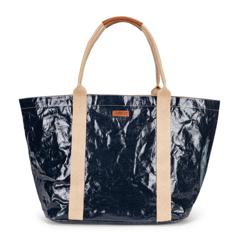 SAC CABAS GLOSSY GIULIA : Bleu brillant / Grand