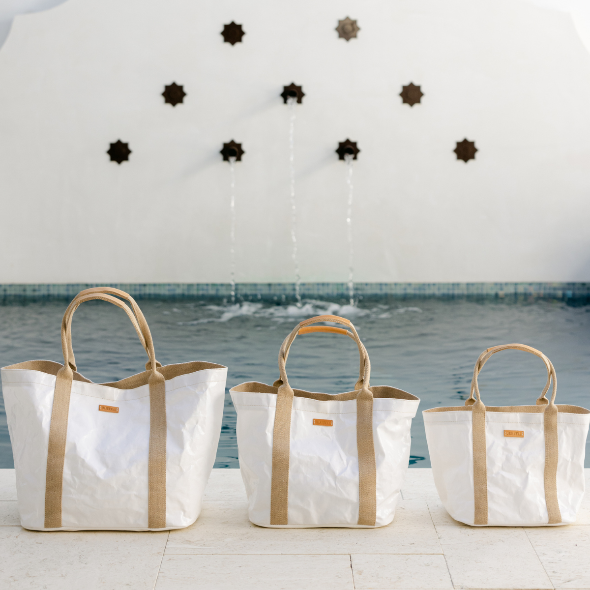 SAC CABAS GIULIA GLOSSY : Cachemire brillant / Grand