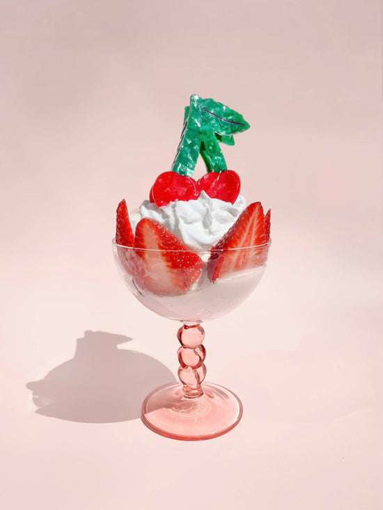 Cherry Claw Clip // Cellulose Acetate 