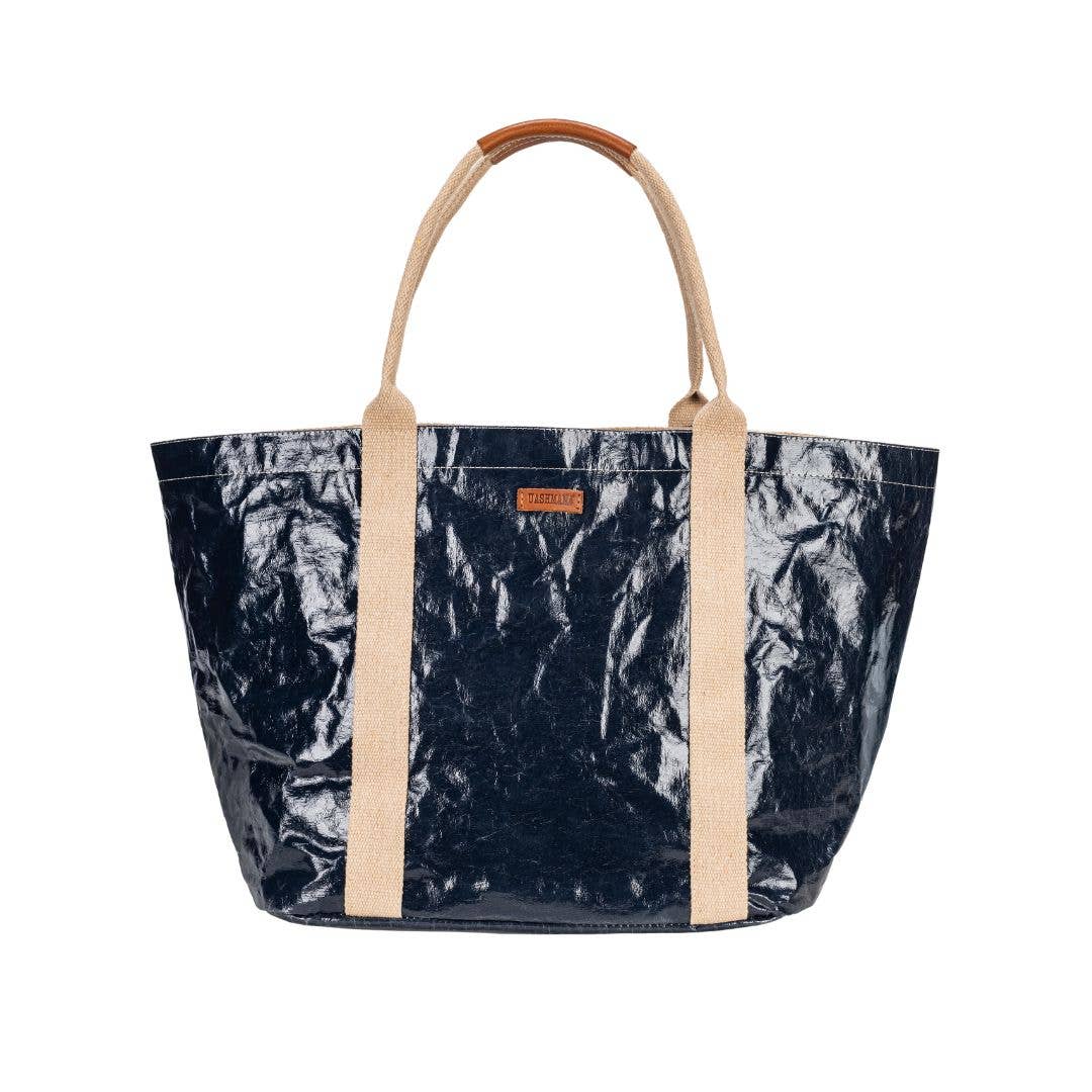 SAC CABAS GIULIA GLOSSY : Cachemire brillant / Grand