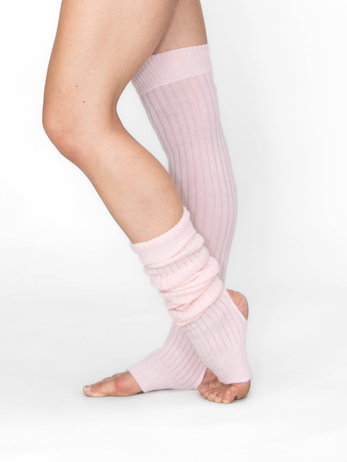 Short Stirrup Leg Warmers: LIGHT PINK / 1SIZ