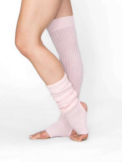 Short Stirrup Leg Warmers: LIGHT PINK / 1SIZ