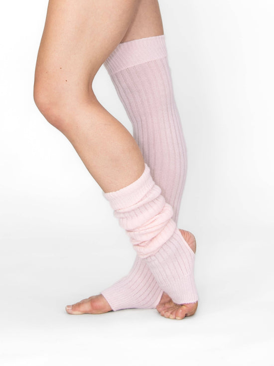 Short Stirrup Leg Warmers: LIGHT PINK / 1SIZ
