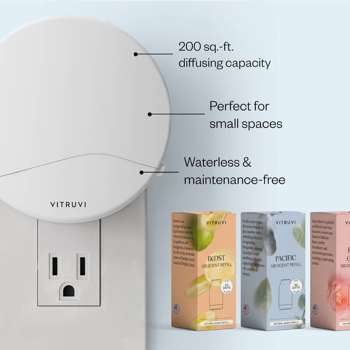 Diffuseur mural Push Plug-In