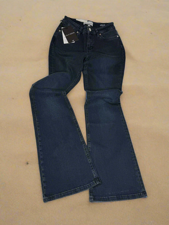 Alice High Rise Flare Shadow Blue