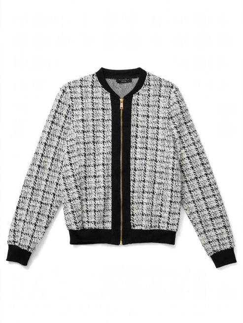 Veste zippée en tweed Ariella