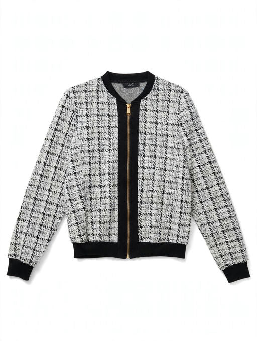 Ariella Tweed Zip-Up Jacket