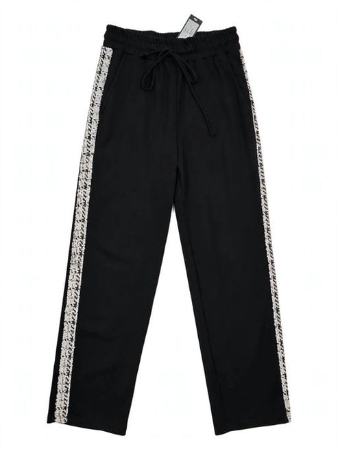 Pantalón de rayas de tweed Ariella
