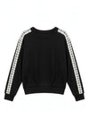 Ariella Tweed Track Crew Neck