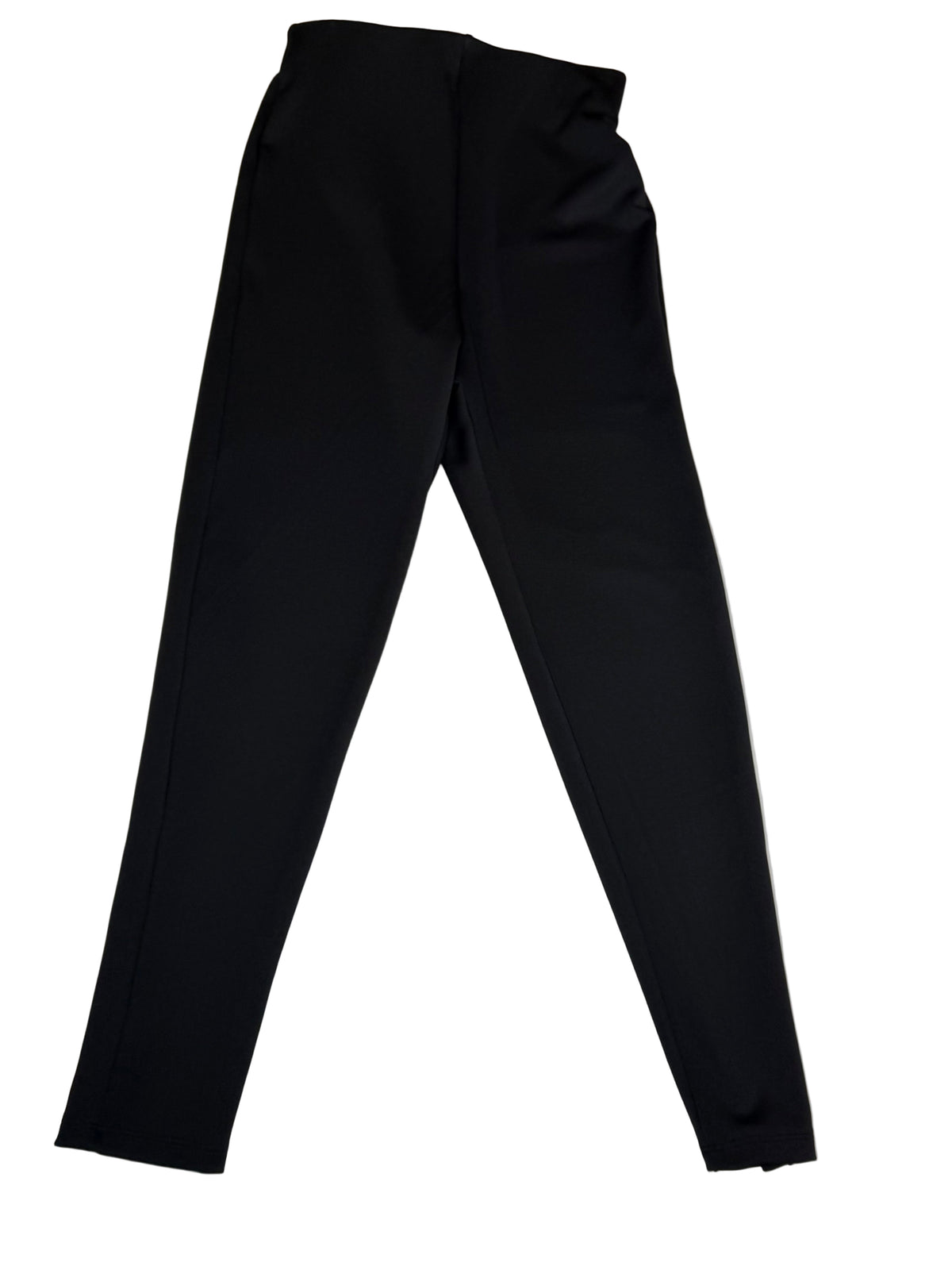 Black pants on a white surface