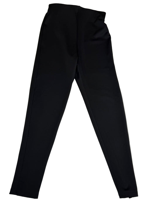 Black pants on a white surface