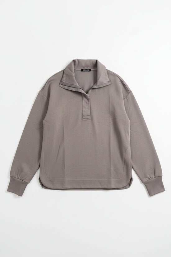 Collared Zippered Top