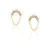 Crescent Chain Stud Earring
