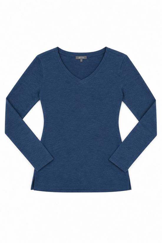 Cotton Pebble Seamed L/S Tee