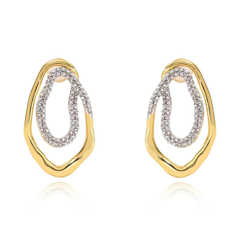 Boucles d'oreilles Harper pavées