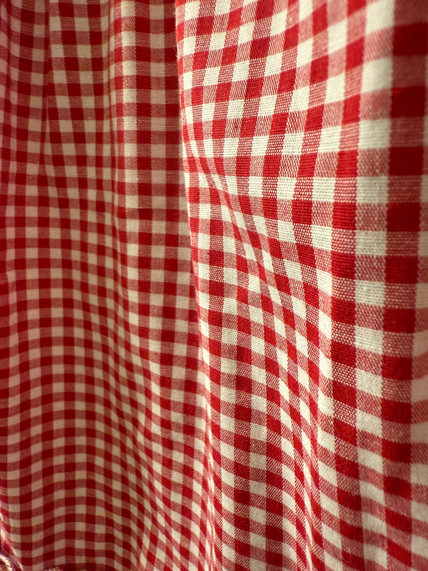 Checker Poplin Skirt