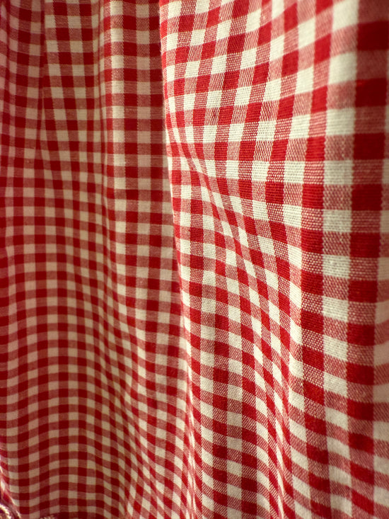 Checker Poplin Skirt