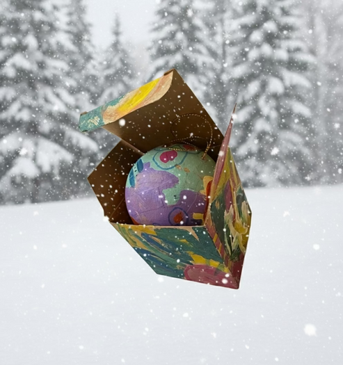 Barbara Hoffman Custom Painted Ornament