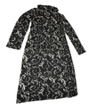 Jacquard Scroll Pleat Dress