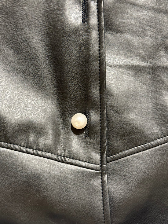 Jae Stretch Leather Pearl Jacket