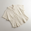 Embroidered Pleated Blouse