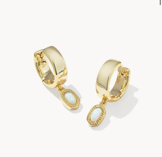 Mini Ellie Wide Huggie Earrings