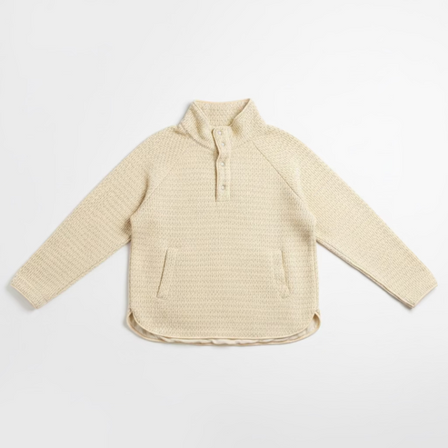 Pull à bouton-pression texturé Thea