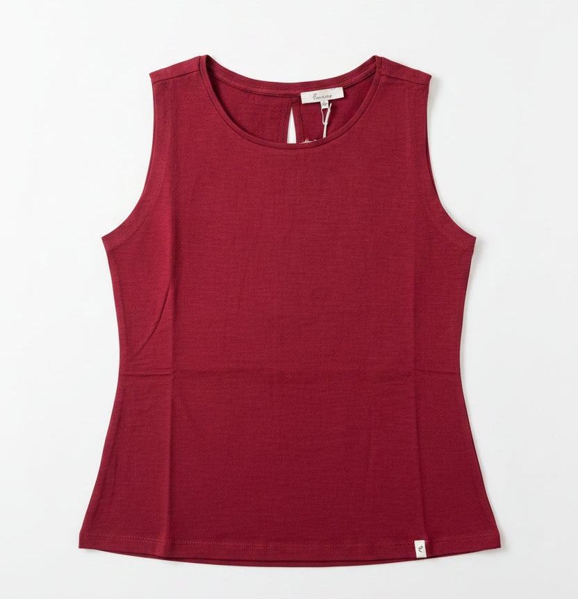 Red tank top on a white background