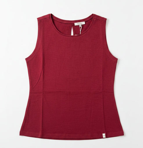 Red tank top on a white background