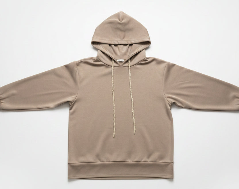L/S Hoodie:Taupe