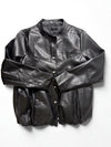 Jae Stretch Leather Pearl Jacket