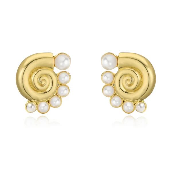 Boucles d'oreilles mini coquillage nacré