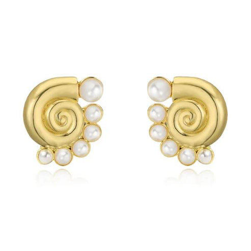 Boucles d'oreilles mini coquillage nacré