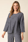 Pasadena Stripe Seamed Top